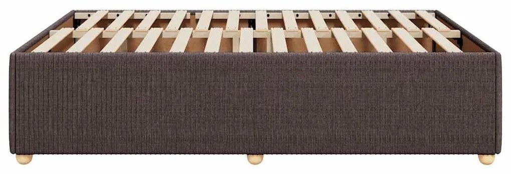vidaXL Σκελετός Κρεβατιού Χωρίς Στρώμα Καφέ 140x200 εκ.Υφασμάτινο