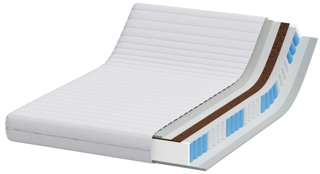 vidaXL Στρώματα Λευκό 140 x 200 cm 100% ύφασμα πολυεστέρα