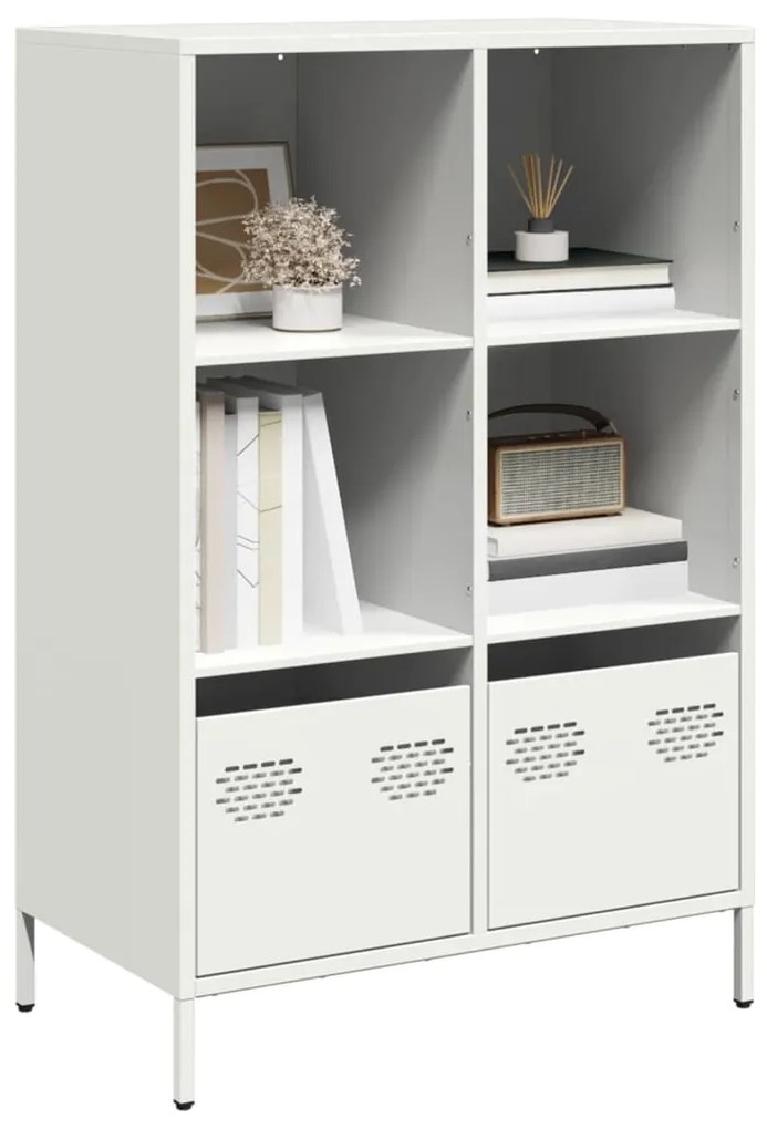 Ντουλάπα Λευκό 68x39x103,5 εκ. από Χάλυβα