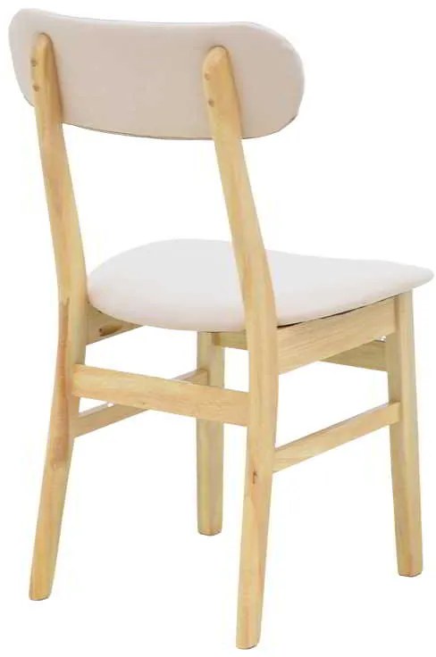 Καρέκλα Gaborn  pakoworld σε φυσικό-μπεζ απόχρωση 47x47x81,5εκ