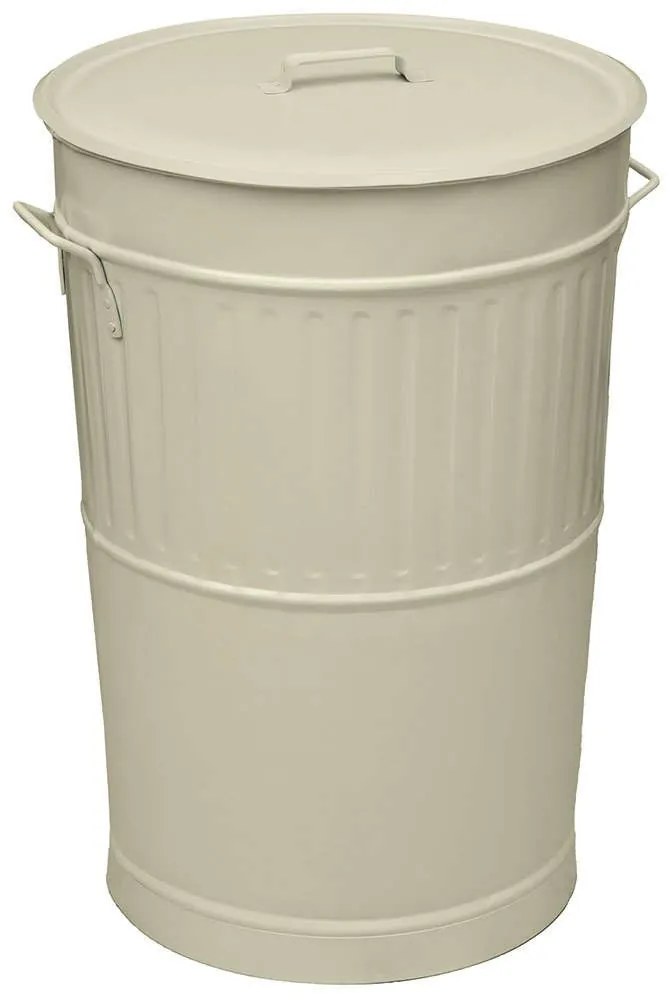 Κάδος Απορριμμάτων Retro 4868-703 Φ48x68cm 100lt Ivory Ατσάλι
