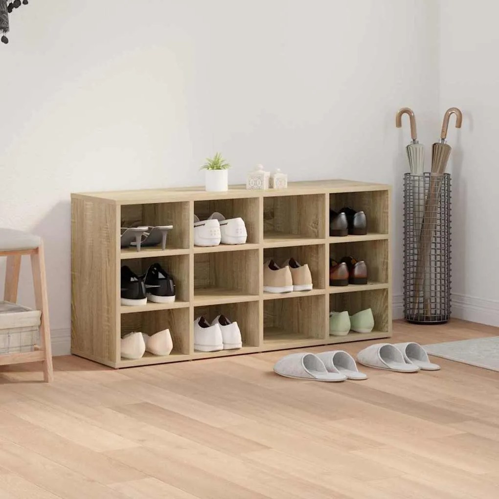 vidaXL Παπουτσοθήκη Sonoma Δρυς 103 x 30 x 51 εκ. Επεξεργασμένο ξύλο