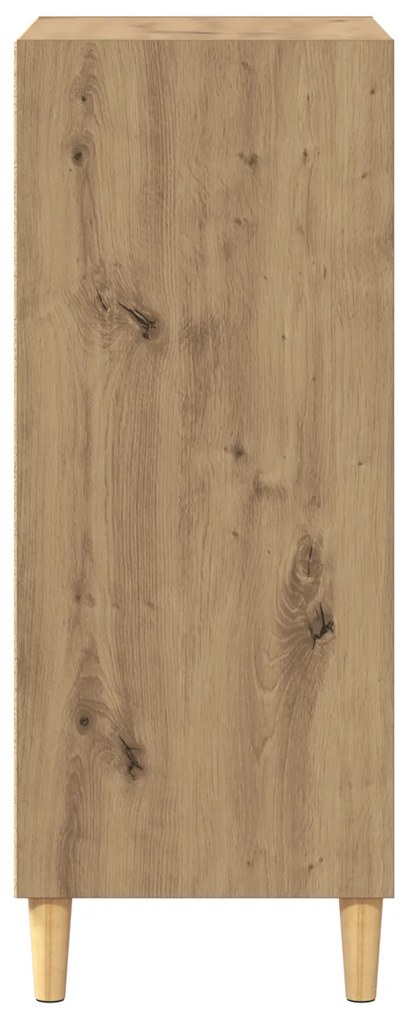 vidaXL Πλαϊνό γραφείο artisan δρυς 57 x 35 x 90 εκ Επεξεργασμένο ξύλο