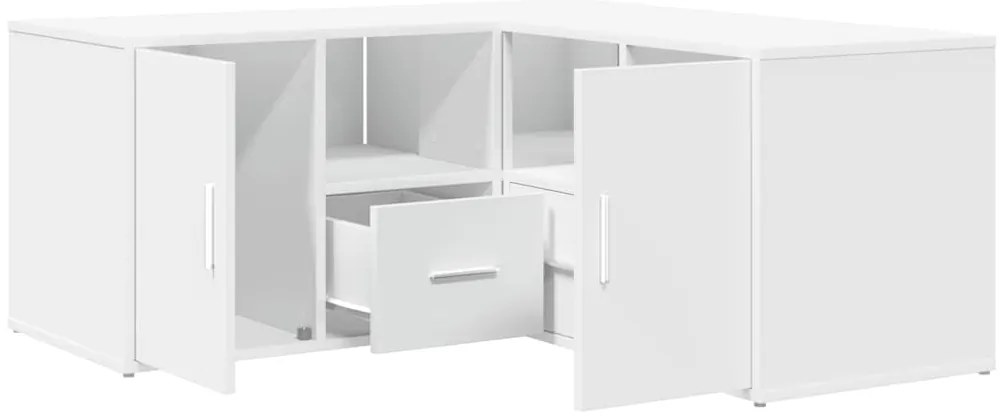 vidaXL Ντουλάπι Γωνιακό Λευκό 160x40x45 εκ. από Επεξ. Ξύλο