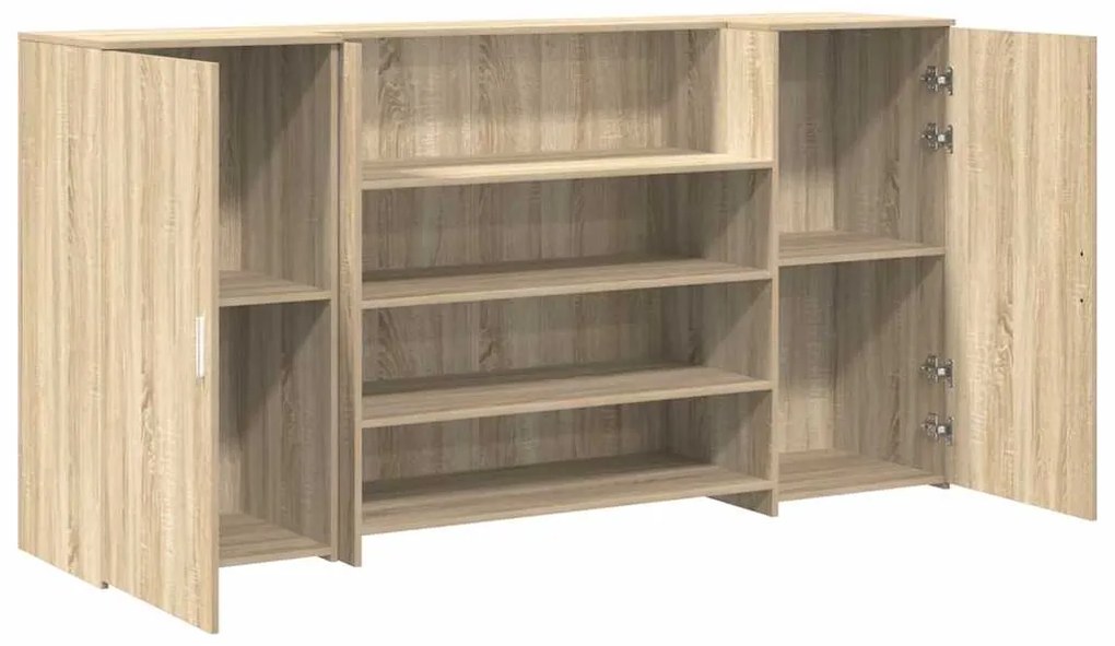 vidaXL Γραφείο υποδοχής Sonoma Δρυς 200x50x103,5εκ. Επεξεργασμένο Ξύλο