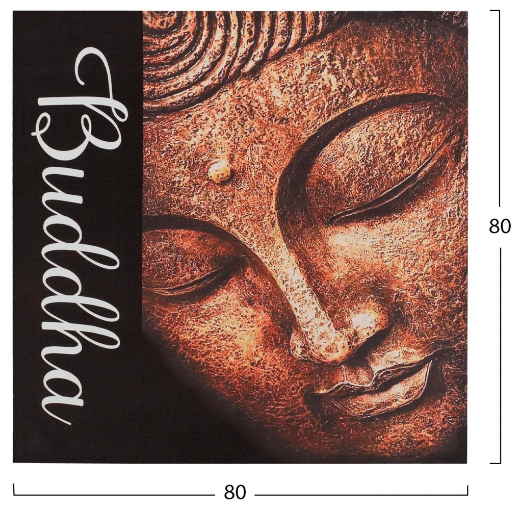 Πίνακας Καμβάς Buddha2 80x80x2.5 Εκ.