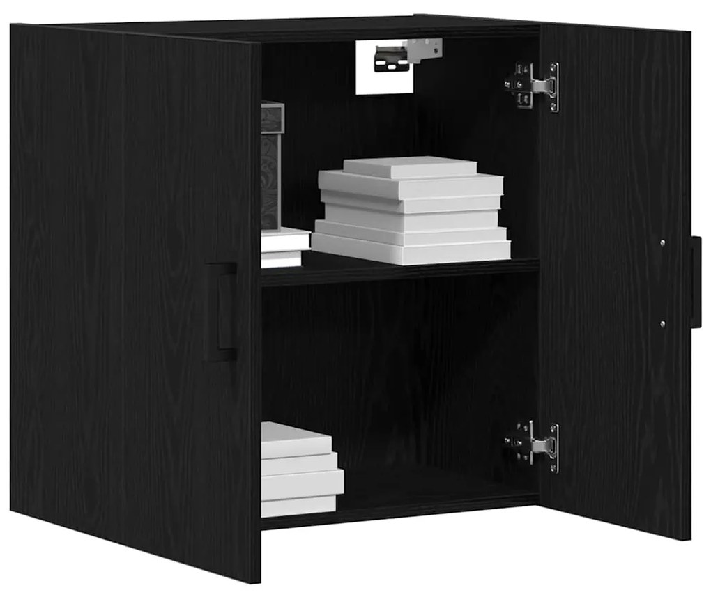 vidaXL Ντουλάπα Τοίχου Μαύρη δρυς 60 x 31 x 60 εκ. Επεξεργασμένο ξύλο