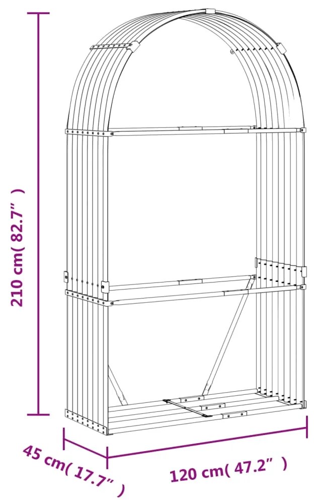 ΞΥΛΟΘΗΚΗ ΚΑΦΕ 120X45X210 ΕΚ. ΑΠΟ ΓΑΛΒΑΝΙΣΜΕΝΟ ΑΤΣΑΛΙ 364572