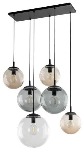 Κρεμαστό Φωτιστικό Οροφής 140cm 6xE27 15W IP20 Esme TK Lighting 4819 Πολύχρωμο