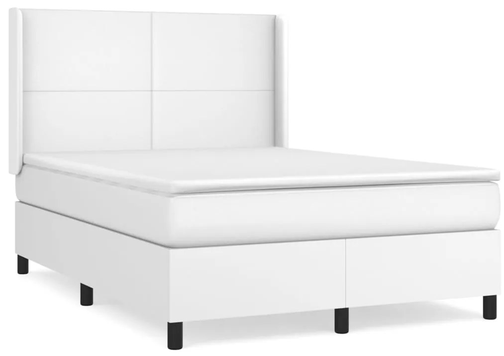 ΚΡΕΒΑΤΙ BOXSPRING ΜΕ ΣΤΡΩΜΑ ΛΕΥΚΟ 140X190ΕΚ.ΑΠΟ ΣΥΝΘΕΤΙΚΟ ΔΕΡΜΑ 3132376