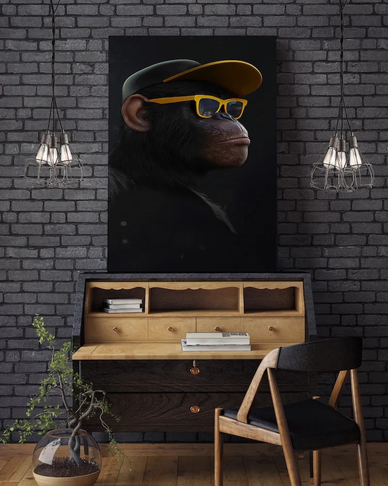 Πίνακας σε καμβά Monkey Squad KNV1502 45cm x 65cm