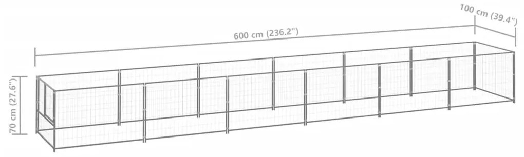 ΣΠΙΤΑΚΙ ΣΚΥΛΟΥ ΑΣΗΜΙ 6 Μ² ΑΤΣΑΛΙΝΟ 3082104