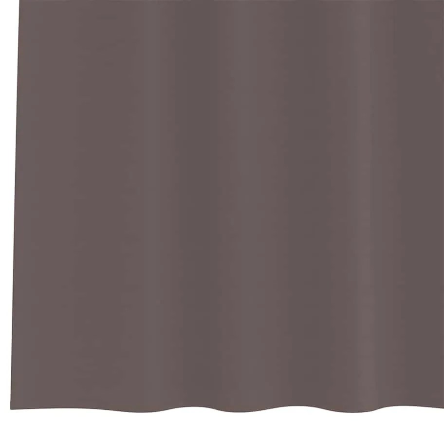 vidaXL Κουρτίνες 2 pcs Σκούρο καφέ Σκούρο καφέ 140x140cm Πολυεστέρας