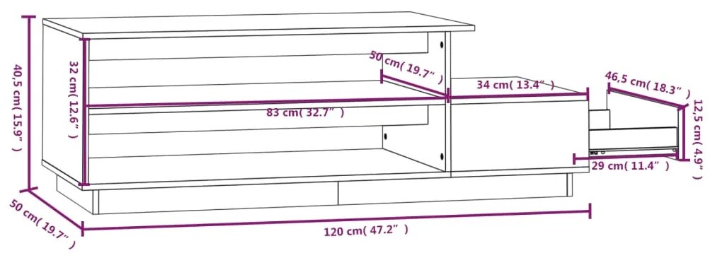 ΤΡΑΠΕΖΑΚΙ ΣΑΛΟΝΙΟΥ ΛΕΥΚΟ 120X50X40,5 ΕΚ ΑΠΟ ΜΑΣΙΦ ΞΥΛΟ ΠΕΥΚΟΥ 814415