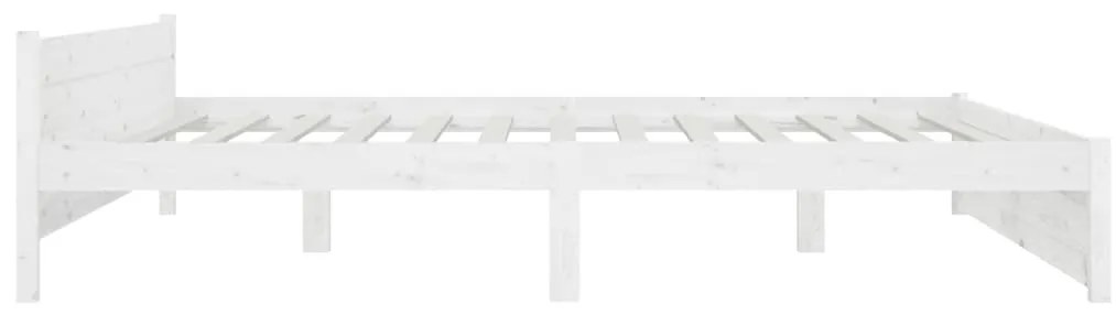 vidaXL Πλαίσιο Κρεβατιού Συρτάρια Λευκό 180 x 200 εκ Super King Size
