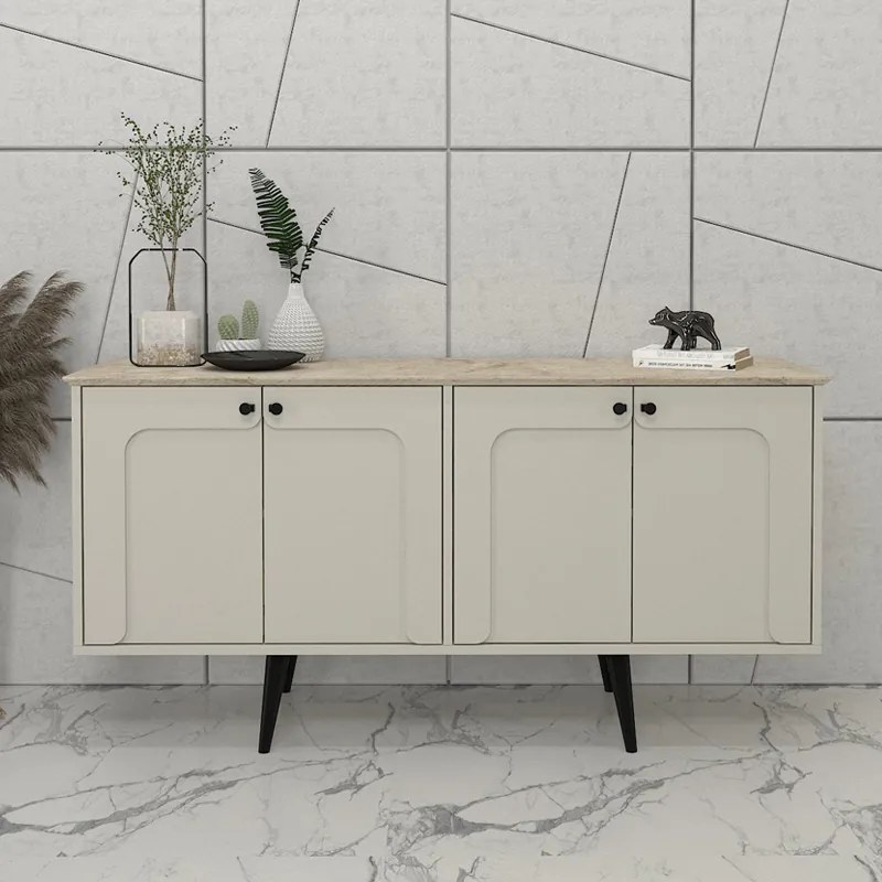 ΜΠΟΥΦΕΣ SEVILLA MEGAPAP ΧΡΩΜΑ SANDSTONE - TRAVERTINE 150X44,6X72,2ΕΚ.