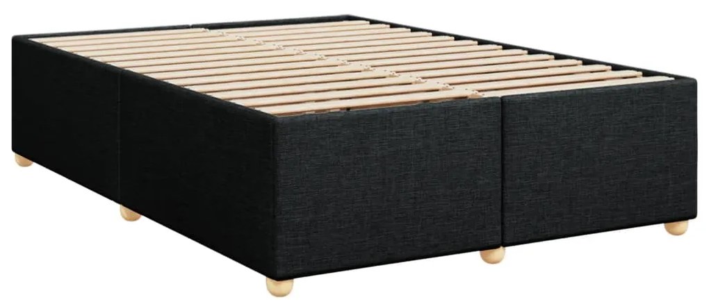 ΚΡΕΒΑΤΙ BOXSPRING ΜΕ ΣΤΡΩΜΑ ΜΑΥΡΟ 140X200 ΕΚ. ΥΦΑΣΜΑΤΙΝΟ 3291312