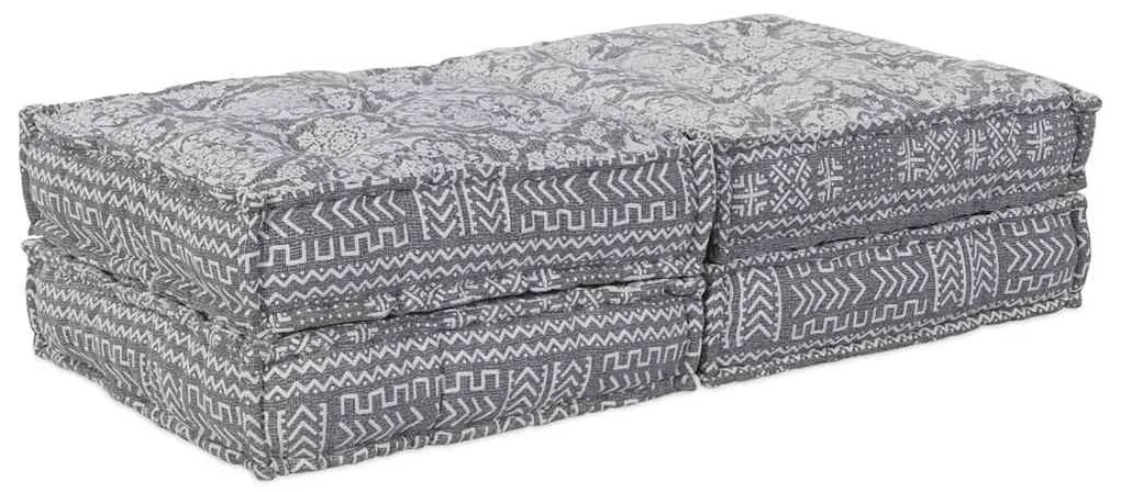 vidaXL Αρθρωτός Καναπές 2 pcs Ανοιχτό γκρι 140 x 70 x 36 εκ ύφασμα