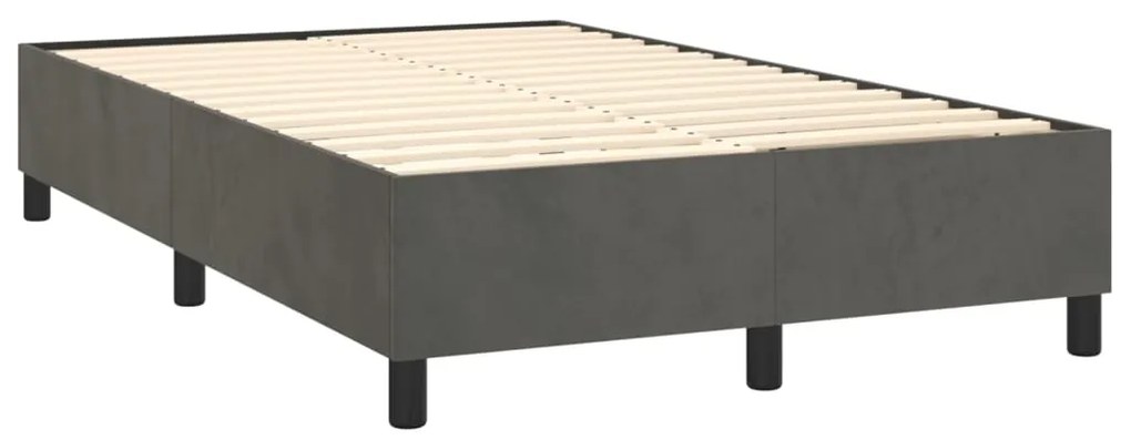 ΚΡΕΒΑΤΙ BOXSPRING ΜΕ ΣΤΡΩΜΑ ΣΚΟΥΡΟ ΓΚΡΙ 120X200 ΕΚ. ΒΕΛΟΥΔΙΝΟ 3143134