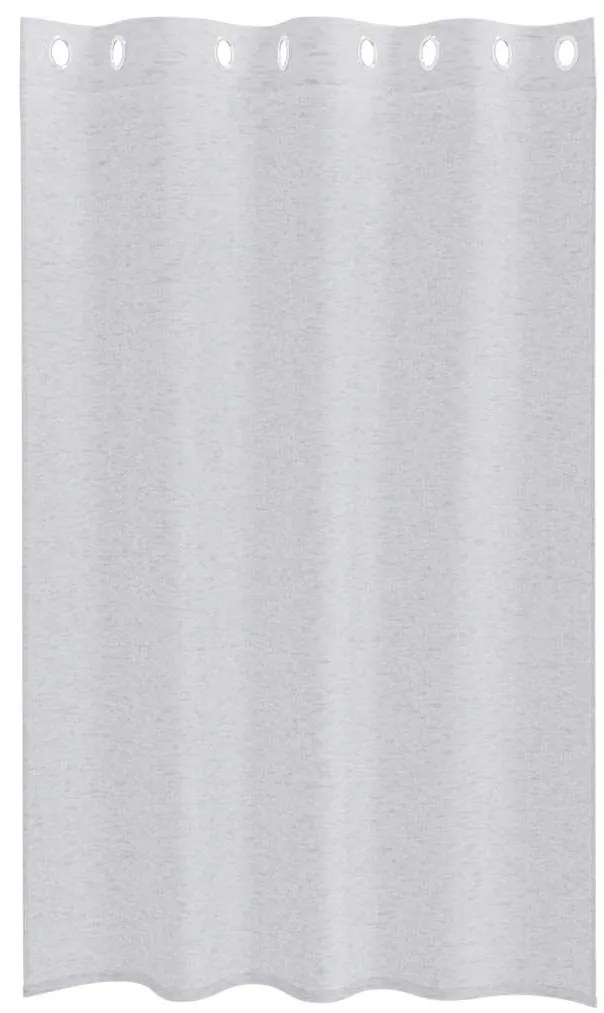 vidaXL Κουρτίνες με κουρτίνες 2 pcs Ανοιχτό γκρι 140x175cm Πολυεστέρας