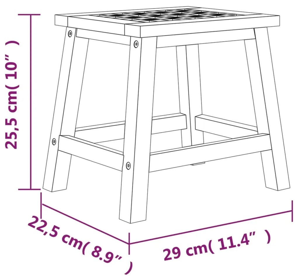 ΣΚΑΜΠΟ 29X22,5X25,5 ΕΚ. ΜΑΣΙΦ ΞΥΛΟ ΚΑΡΥΔΙΑ 350347