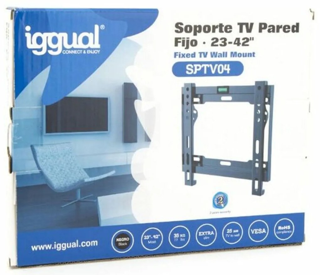Σταθερό Στήριγμα TV iggual SPTV04 IGG314647 23"-42" Μαύρο