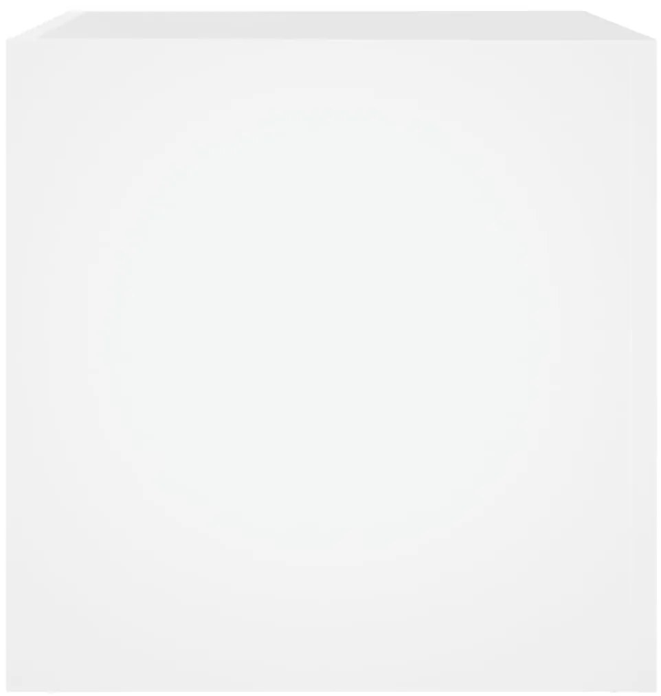 vidaXL Ζαρντινιέρα Λευκή 40 x 40 x 40 εκ. από Επεξεργασμένο Ξύλο