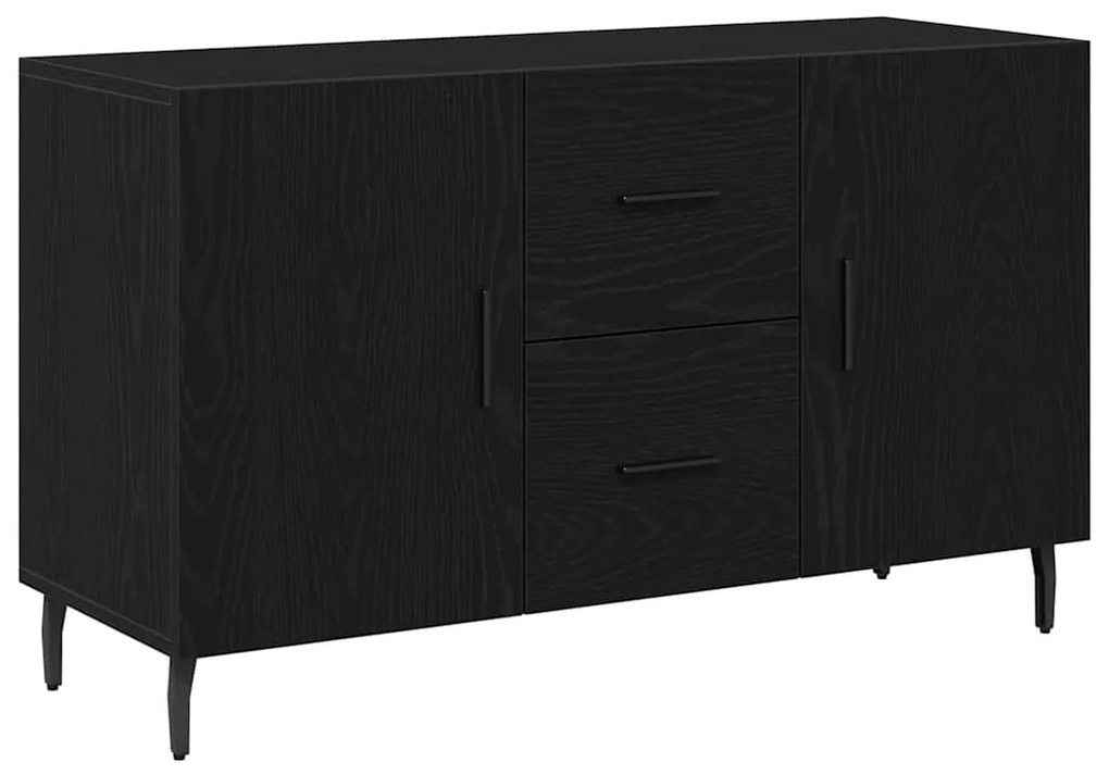 vidaXL Πλαϊνό γραφείο Μαύρη Οξυά 100 x 36 x 60 εκ. Επεξεργασμένο ξύλο