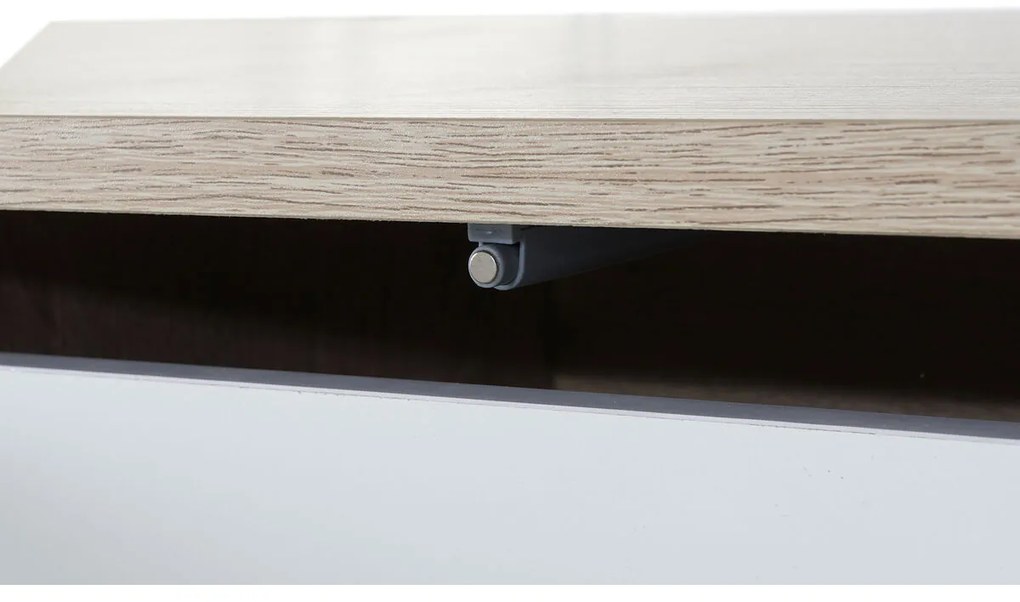 Τηλεόραση DKD Home Decor Λευκό Μέταλλο Ξύλο MDF (160 x 40 x 50 cm)
