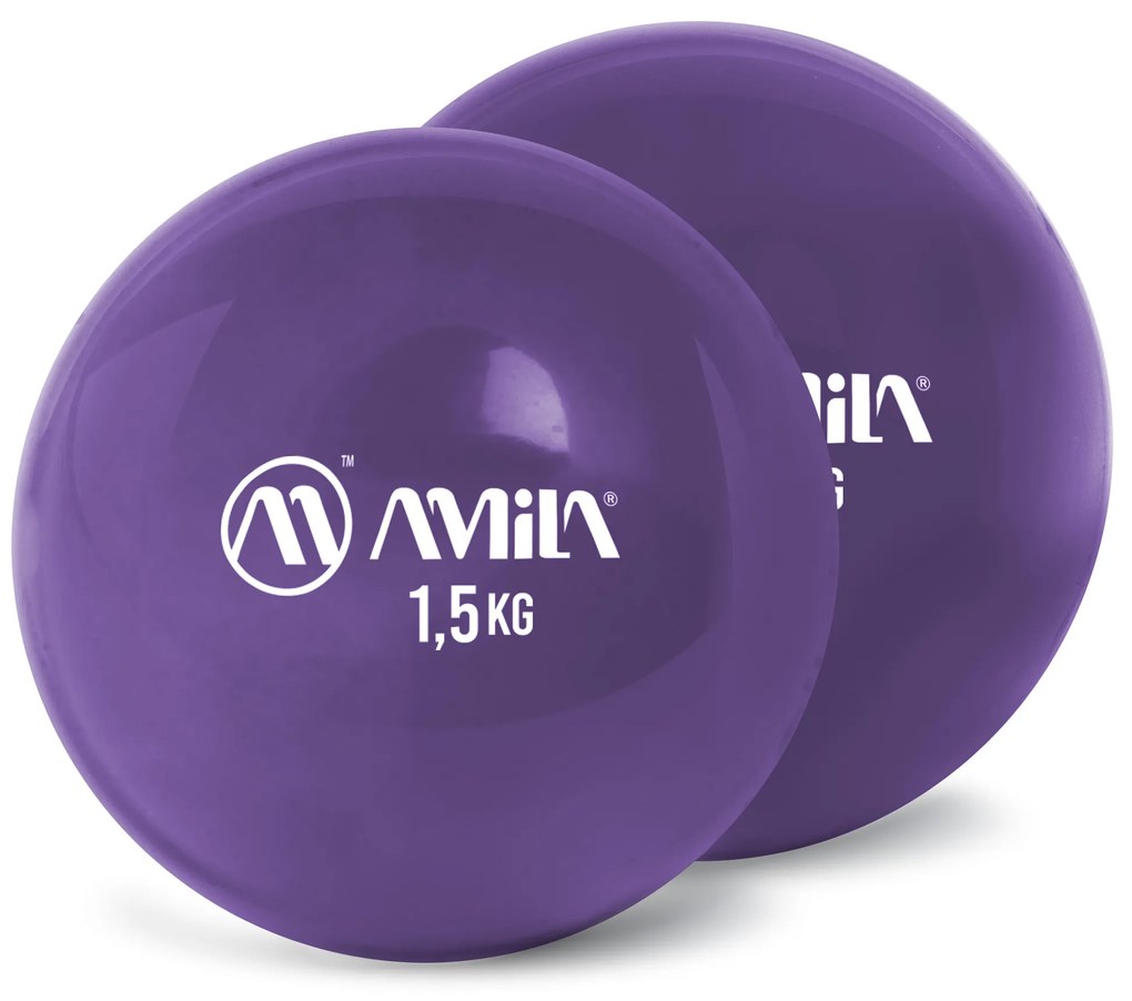 AMILA Palm Ball Two-Pack 1,5Kg Μωβ (96713)