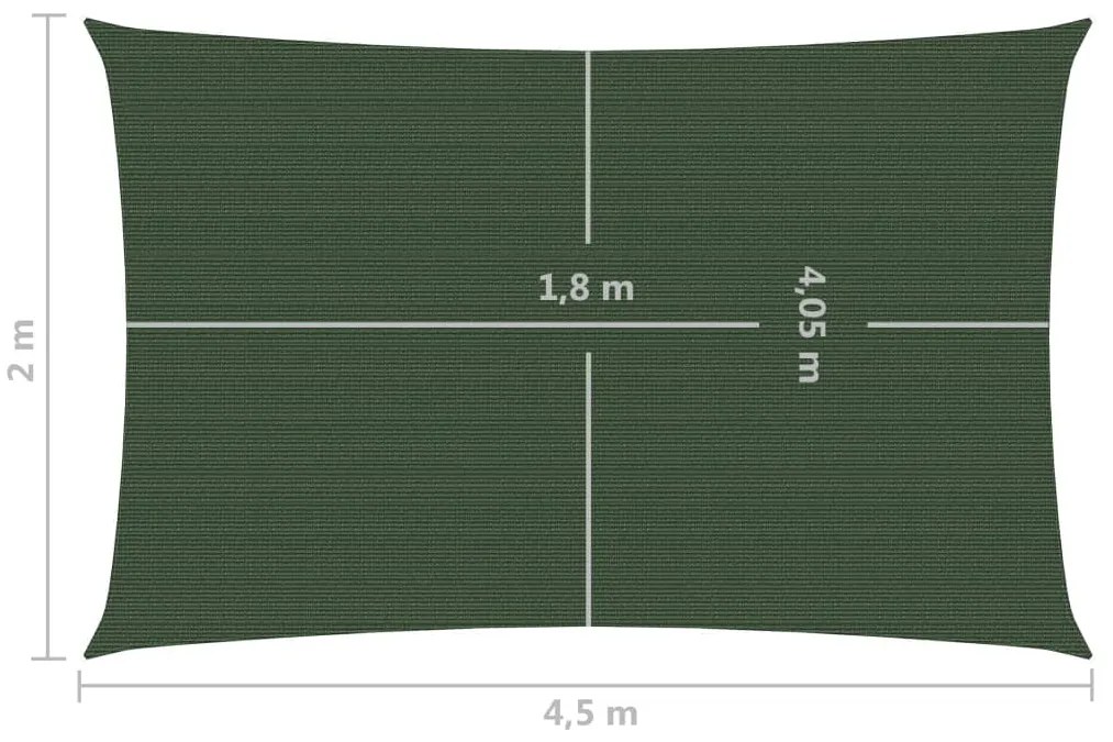 ΠΑΝΙ ΣΚΙΑΣΗΣ ΣΚΟΥΡΟ ΠΡΑΣΙΝΟ 2 X 4,5 Μ. ΑΠΟ HDPE 160 ΓΡ./Μ² 311450