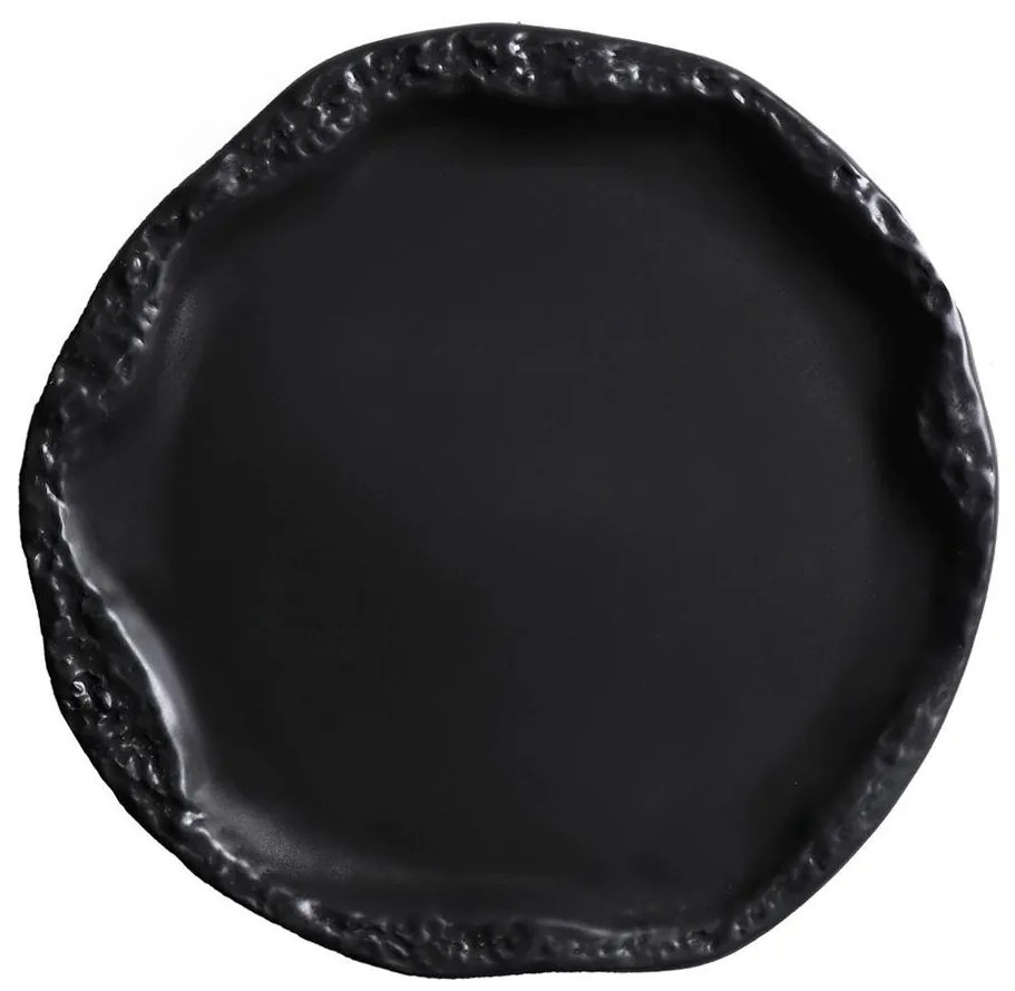 Πιάτο Φαγητού Ρηχό (Φ27) Espiel Matte Volcano Black Dust QAB102K4