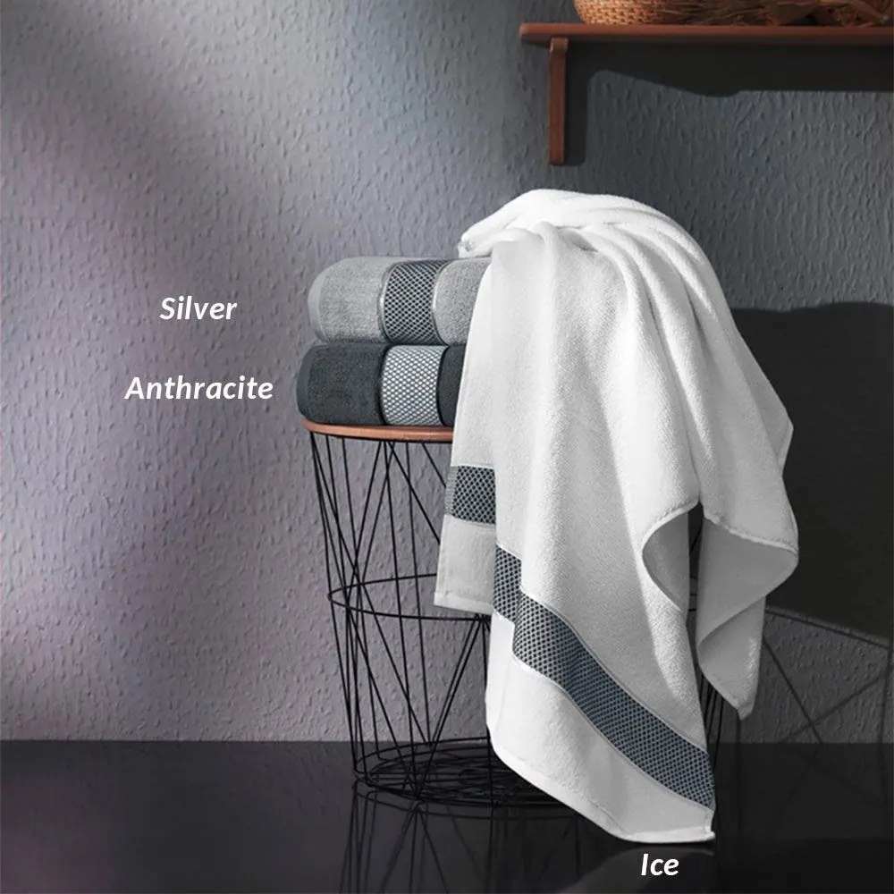 Πετσέτα Arten Silver Guy Laroche Face 50x90cm 100% Βαμβάκι