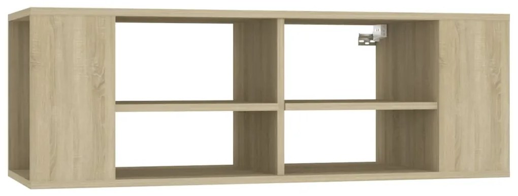 vidaXL Έπιπλο Τηλεόρασης Κρεμαστό Sonoma Δρυς 102x35x35 εκ Επεξ. Ξύλο