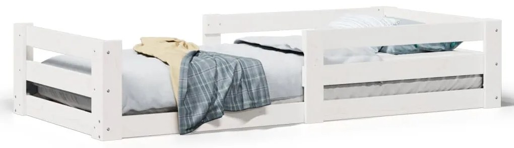 vidaXL Σκελετός Κρεβ. Χωρίς Στρώμα Λευκό 90x200 εκ Μασίφ Πεύκο