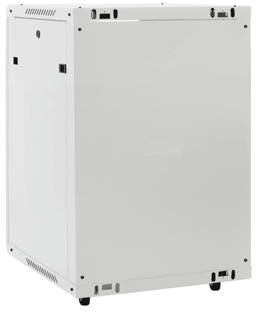 vidaXL Καμπίνα Δικτύου 15U 19" IP20 Γκρι 60x45x86 εκ.