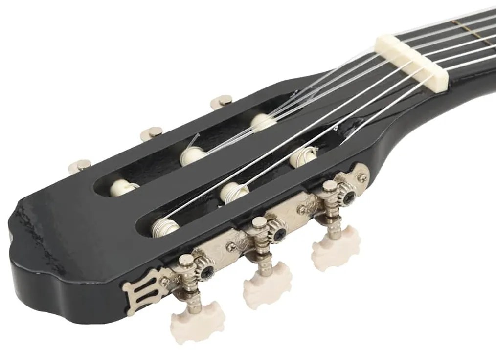vidaXL Κιθάρα Western Classical Cutaway Μαύρη με Ισοσταθμιτή 6 Χορδές