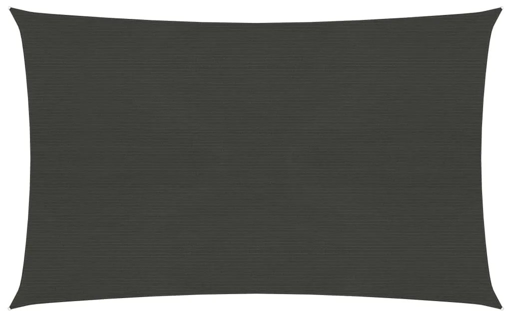 vidaXL Πανί Σκίασης Ανθρακί 4 x 7 μ. από HDPE 160 γρ./μ²