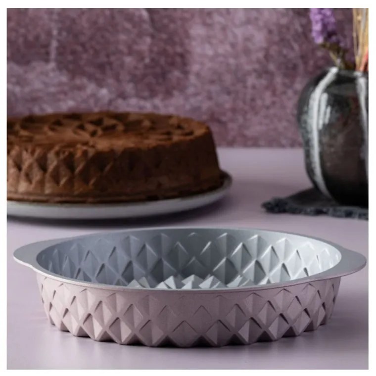 Φόρμα ψησίματος Dr.Oetker Mandala 2557, 26 cm, Στρογγυλό, Χυτό αλουμίνιο, Ροζ χρυσό