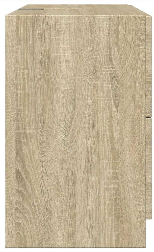 vidaXL Ντουλάπι Νιπτήρα Sonoma Δρυς 78x37x59 εκ. Επεξεργασμένο Ξύλο