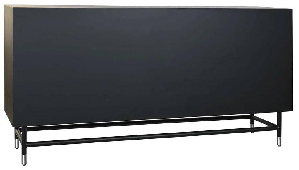 Σκευοθήκη DKD Home Decor 160 x 40 x 80 cm Μαύρο Γκρι Λευκό Κόκαλο Ρητίνη Ξύλο MDF