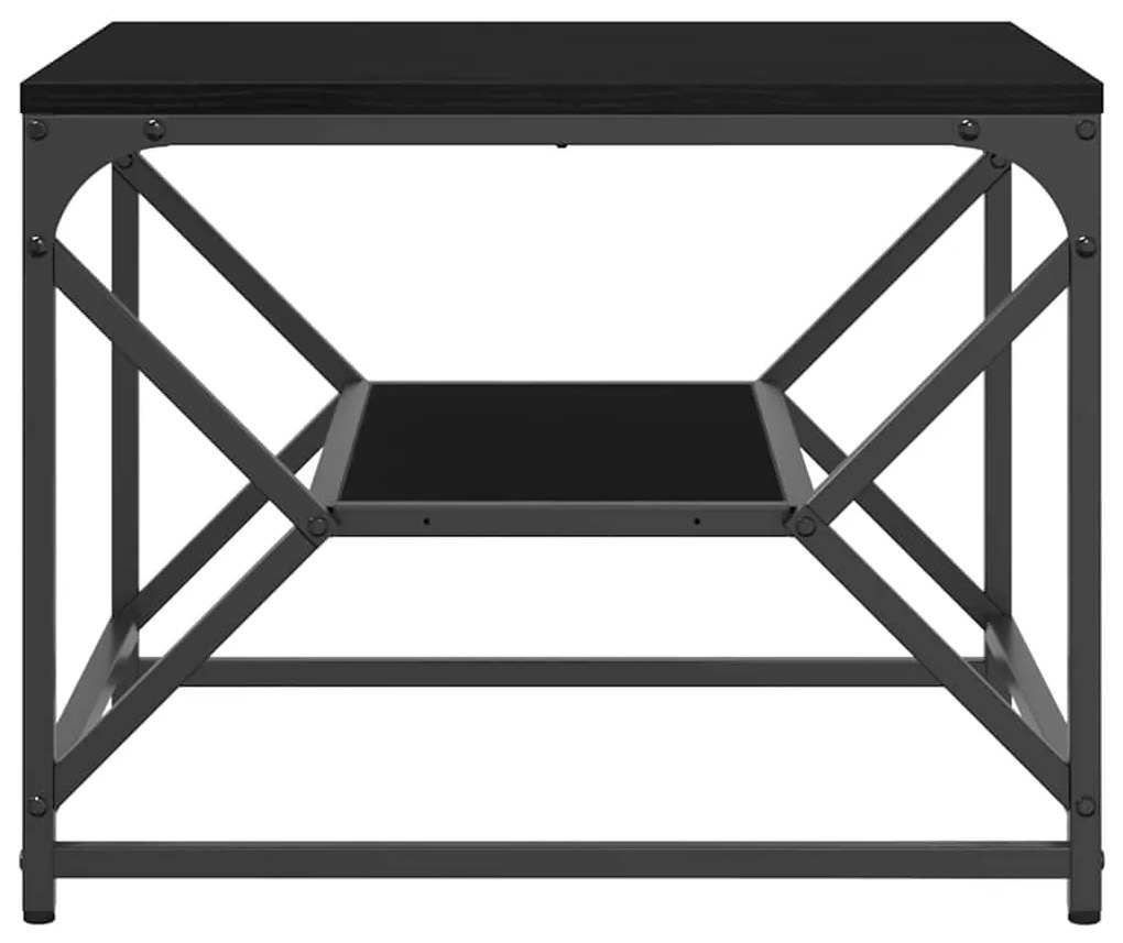 vidaXL Τραπεζάκι σαλονιού Μαύρη δρυς 51 x 50 x 40 εκ.