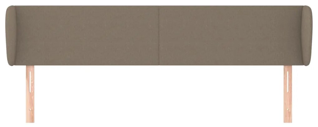 vidaXL Κεφαλάρι με Πτερύγια Taupe 163x23x78/88 εκ. Υφασμάτινο