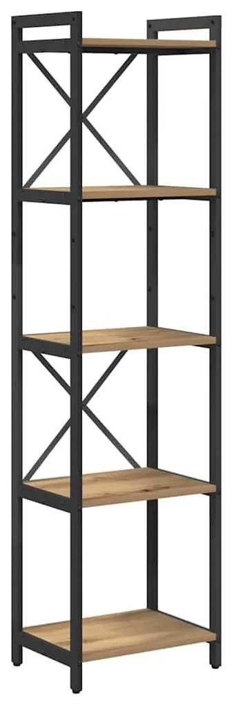 vidaXL Βιβλιοθήκη artisan δρυς 40 x 30 x 153 εκ Επεξεργασμένο ξύλο