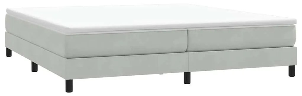 vidaXL Box Spring κρεβάτι χωρίς στρώμα ανοιχτό γκρι 200x210 cm