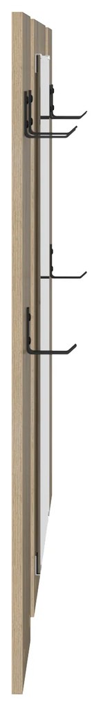 vidaXL Τοίχου Κρεμάστρα Επιτοίχιο Sonoma Δρυς 96 x 1.5 x 90 εκ