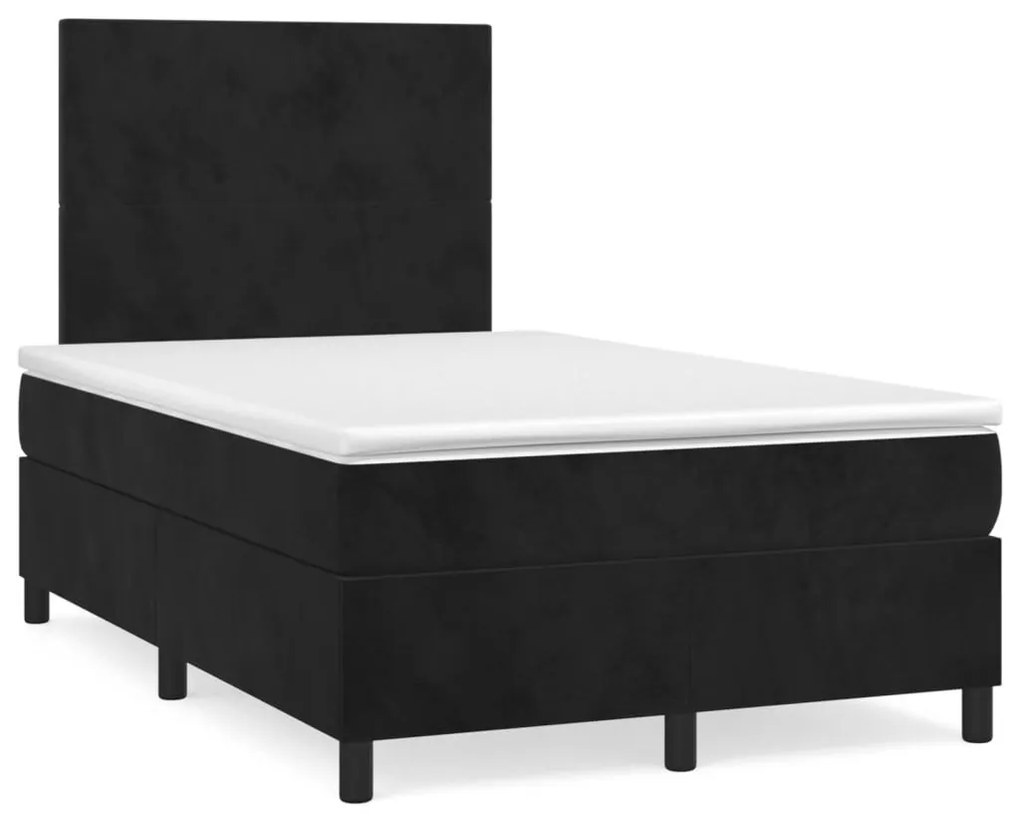 ΚΡΕΒΑΤΙ BOXSPRING ΜΕ ΣΤΡΩΜΑ ΜΑΥΡΟ 120X190 ΕΚ. ΒΕΛΟΥΔΙΝΟ 3269985