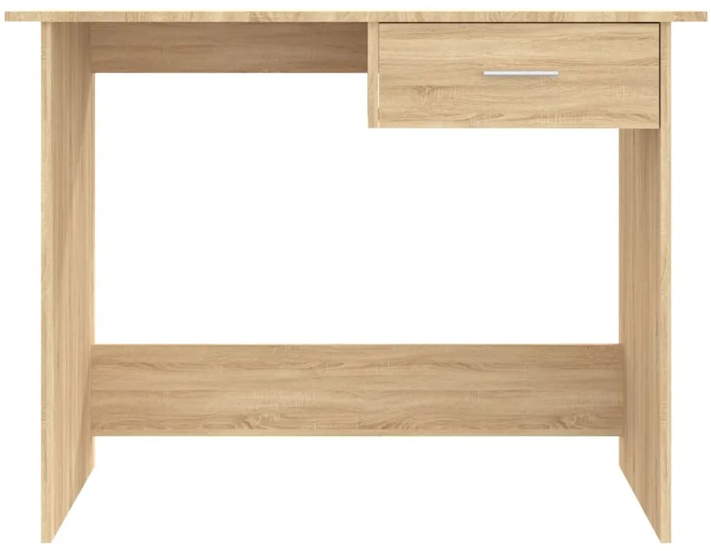 vidaXL Γραφείο Χρώμα Sonoma Δρυς 100 x 50 x 76 εκ. από Επεξ. Ξύλο