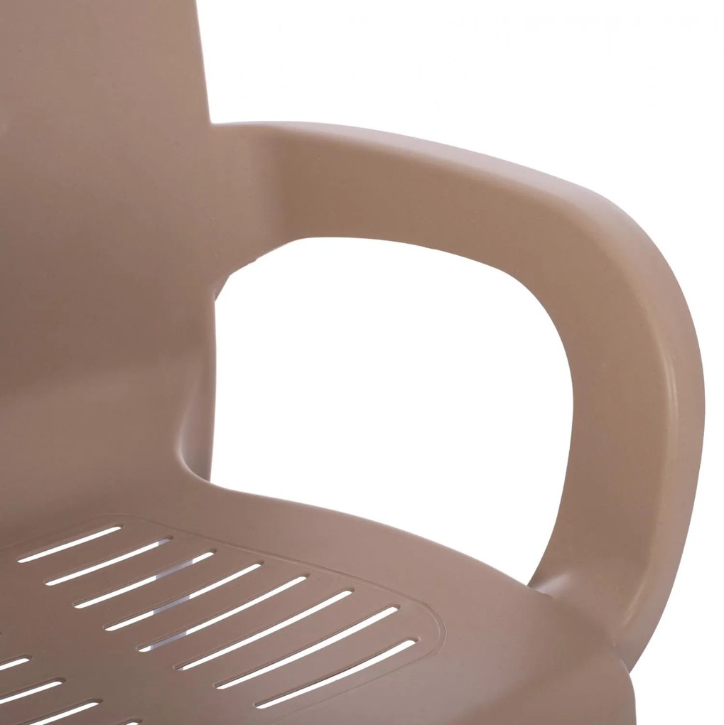 ΠΟΛΥΘΡΟΝΑ ΠΟΛΥΠΡΟΠΥΛΕΝΙΟΥ RECYCLED KAREK  ΜΠΕΖ ΧΡΩΜΑ 59,5x59x81Y εκ. 59.5x59x81 εκ.