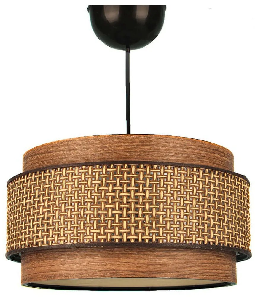 Φωτιστικό Οροφής 687HMY1482 Φ28x40cm 1xE27 40W Brown Opviq